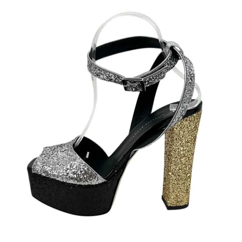 NWOB Giuseppe Zanotti Betty Glitter Embellished Platform Heels